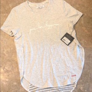 peace love world Scoop Neck Tee